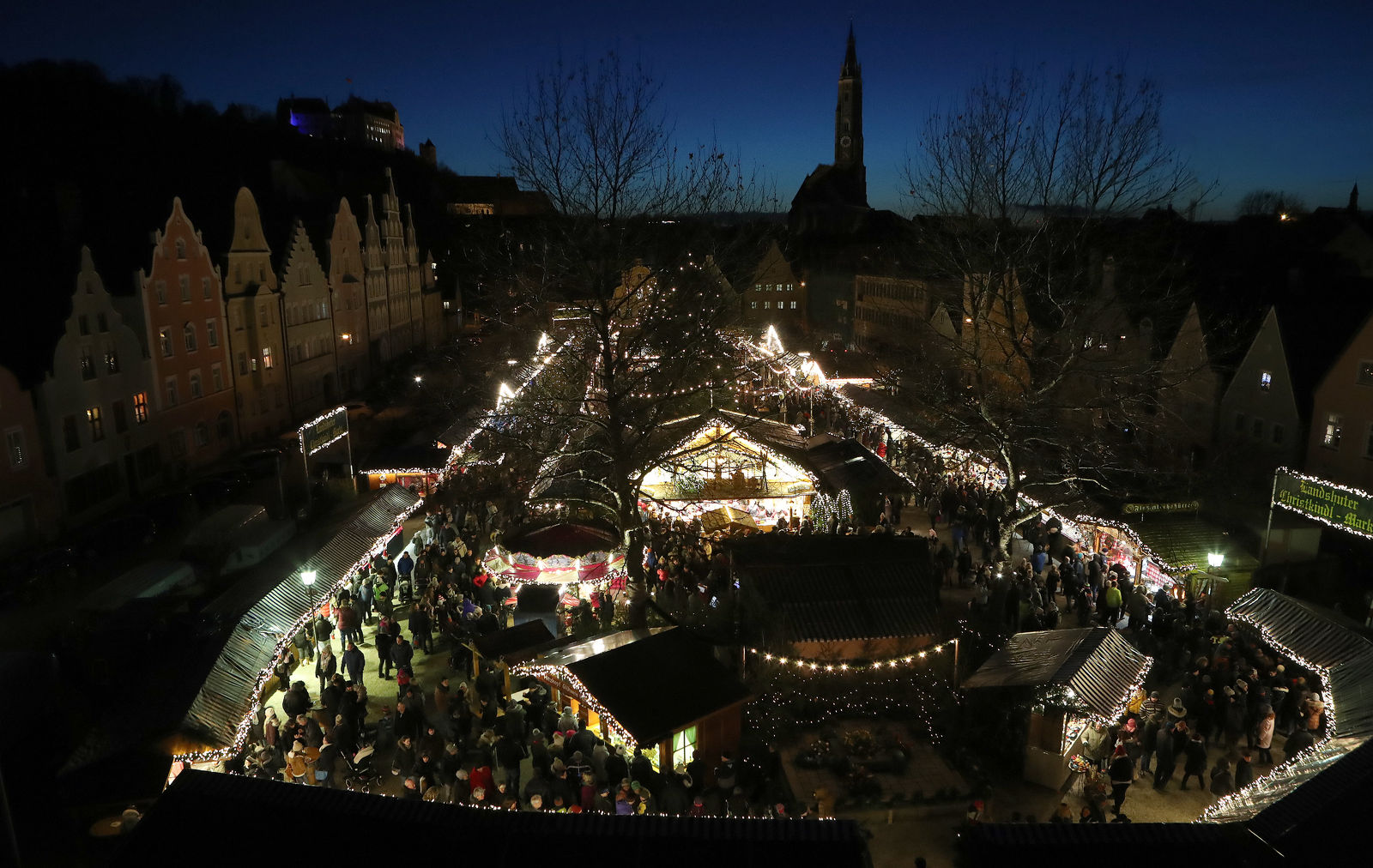 Duitse kerstmarkt in Landshut Landshuter Christkindlmarkt 2023