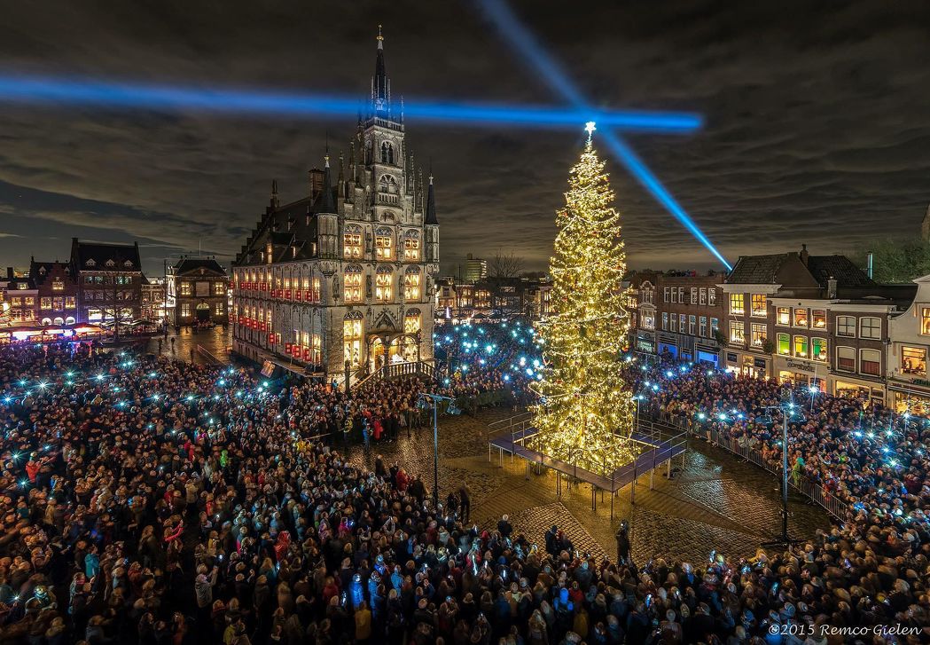  Gouda bij Kaarslicht in Gouda