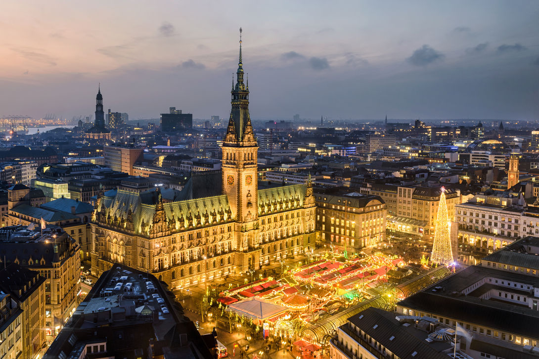 Kerstmarkt Hamburg Historischer Weihnachtsmarkt Rathausmarkt 2023