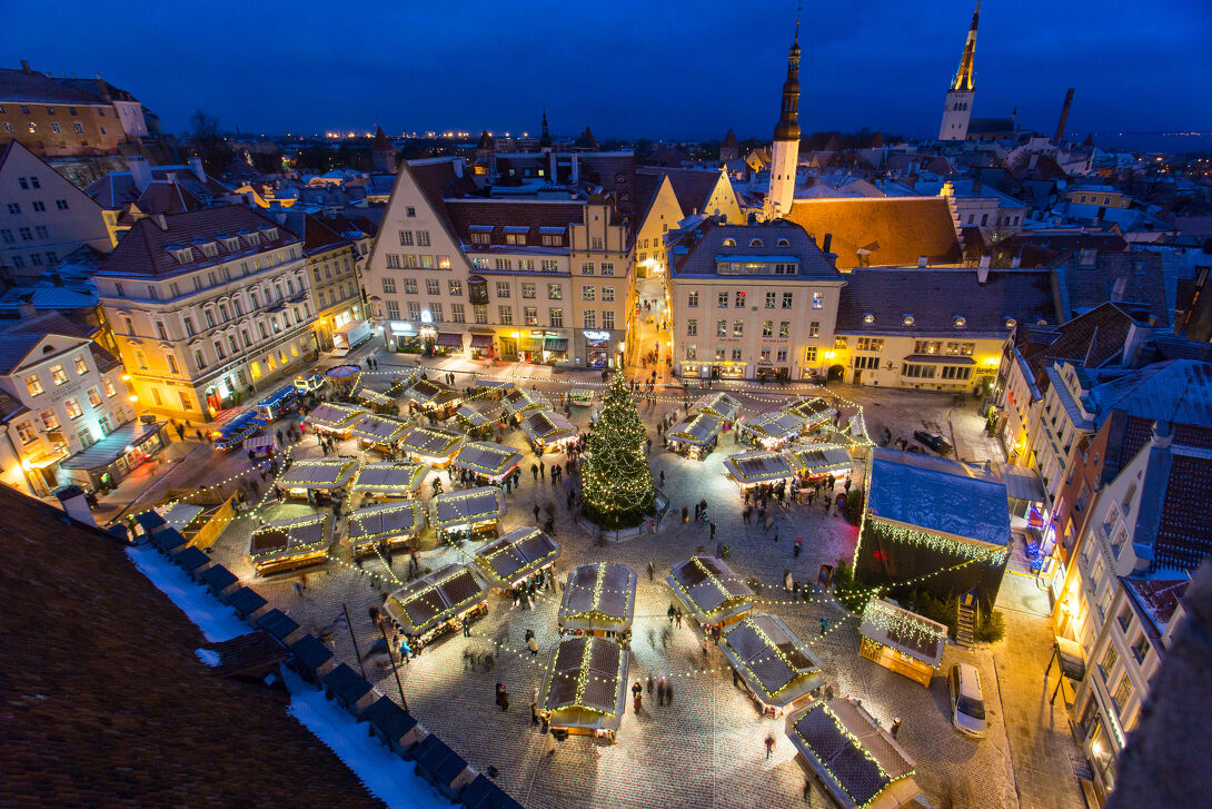  Kerstmarkt van Tallinn in Tallinn