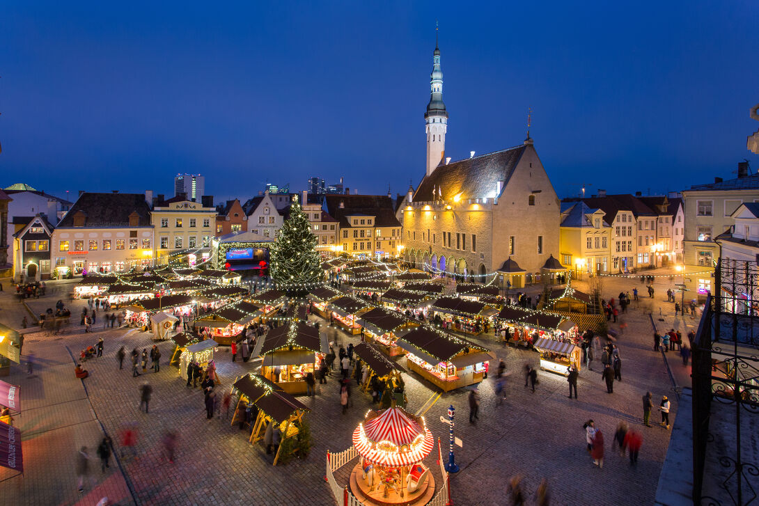  Kerstmarkt van Tallinn in Tallinn