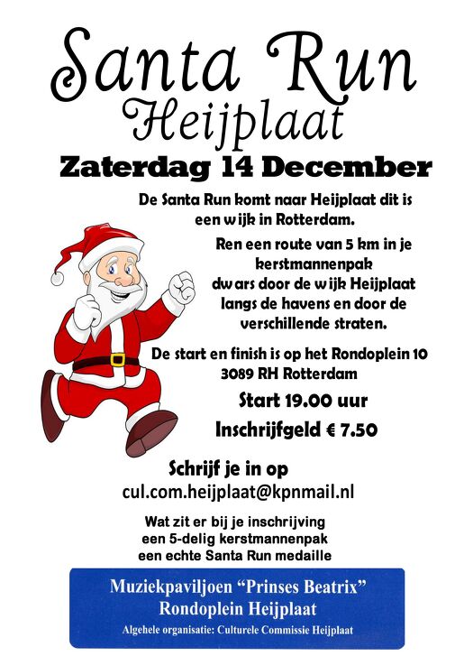  Santa Run Heijplaat in Rotterdam